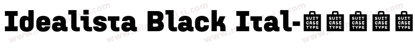 Idealista Black Ital字体转换
